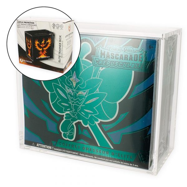 PHOENIX SHIELD - Boite - vitrine acrylique pour ETB Pokemon - Play Omega